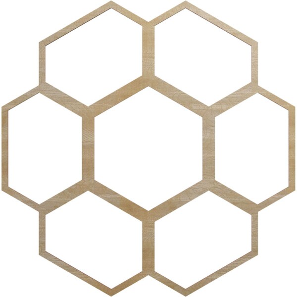 Ekena Millwork Florin Wood Fretwork Pierced Ceiling Medallion, Hickory, 28"OD x 12"ID x 1/4"T CMWP28X28X0250FOHI - main